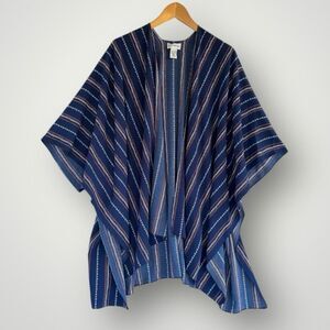 🎉5 for $45 🎉Catherines Open Top Kimono Women One Size S,M,L,XL Blue
